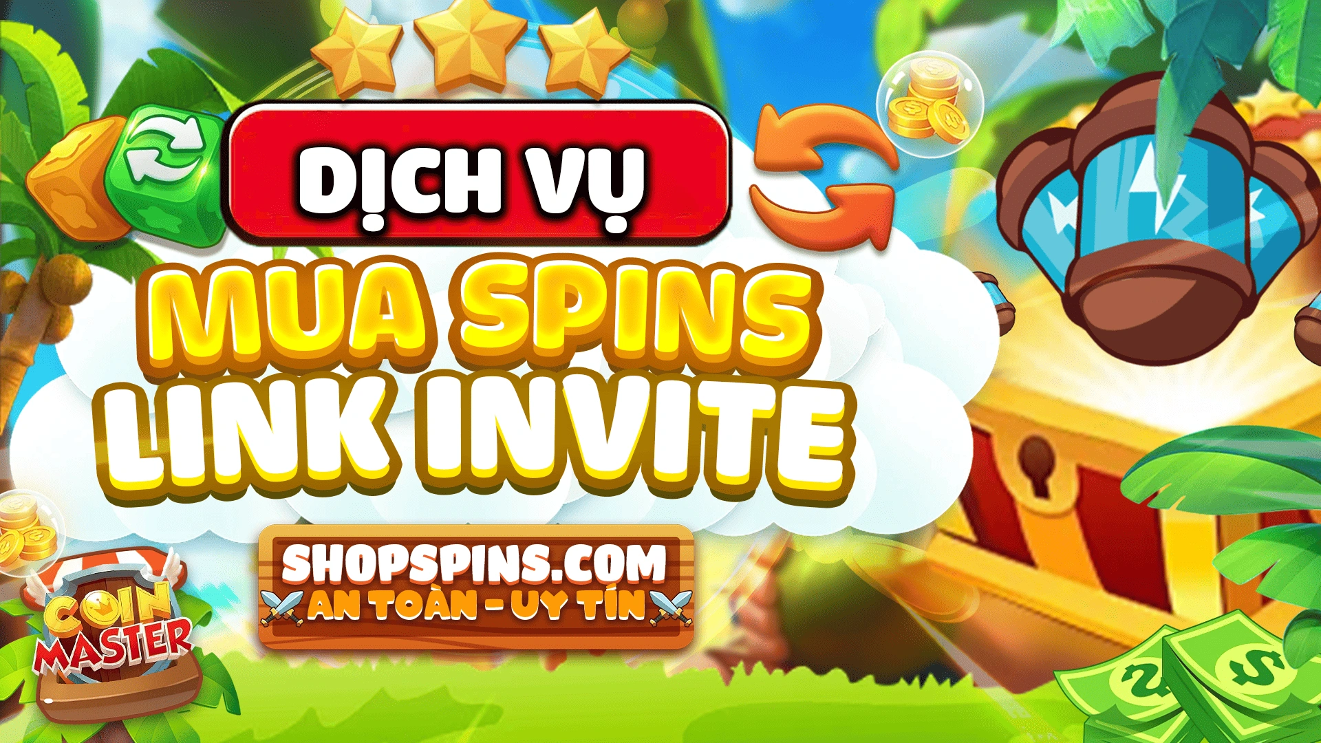 Mua Spins Link Lời Mời